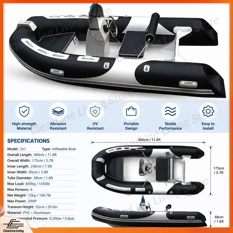 Perahu Karet Tiup 3.6M Fibergl - Fishing Boat Fiberglass ulasan dan harga