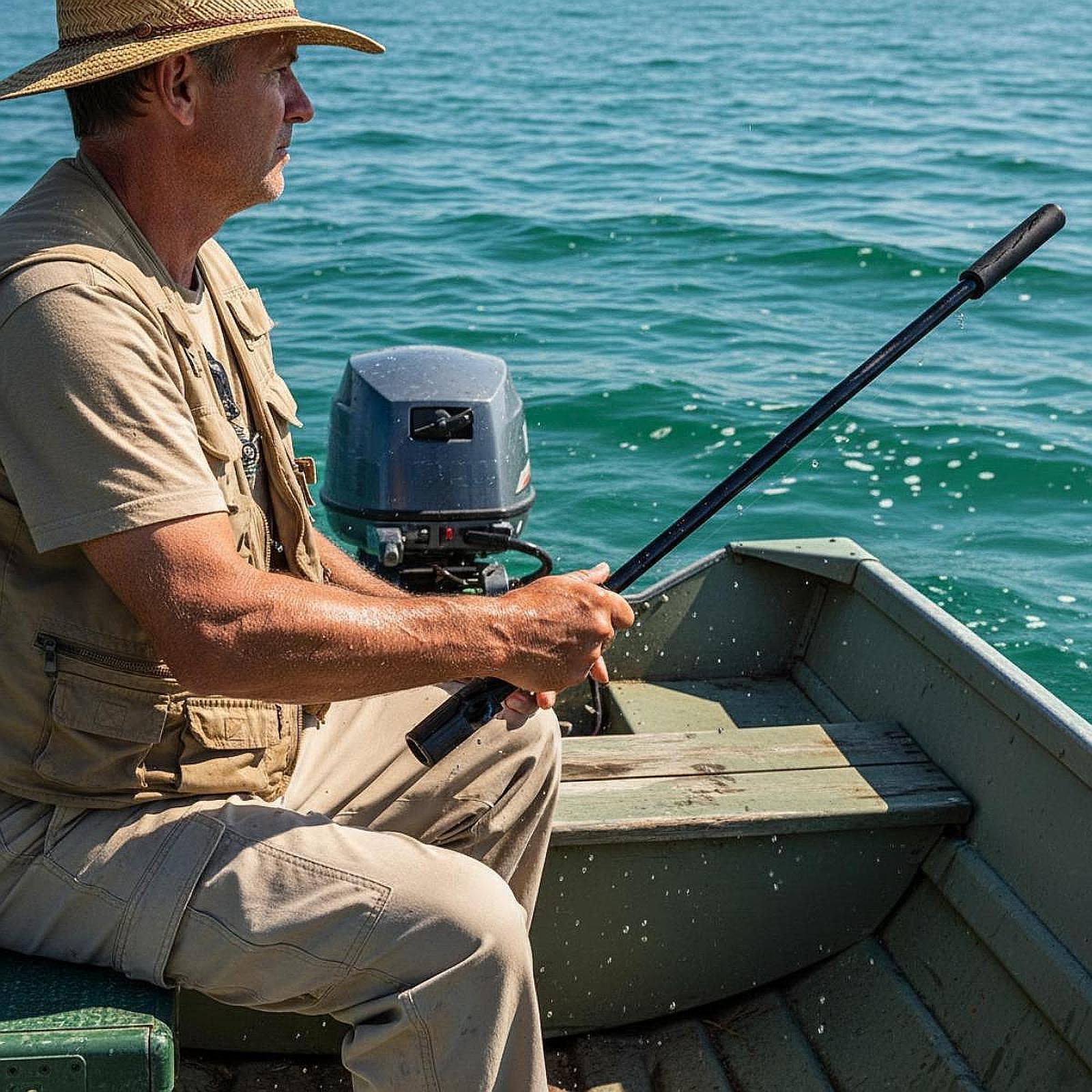 Tongkat Ekstensi Motor Trollin - Fishing Boat Trolling Motor ulasan dan harga