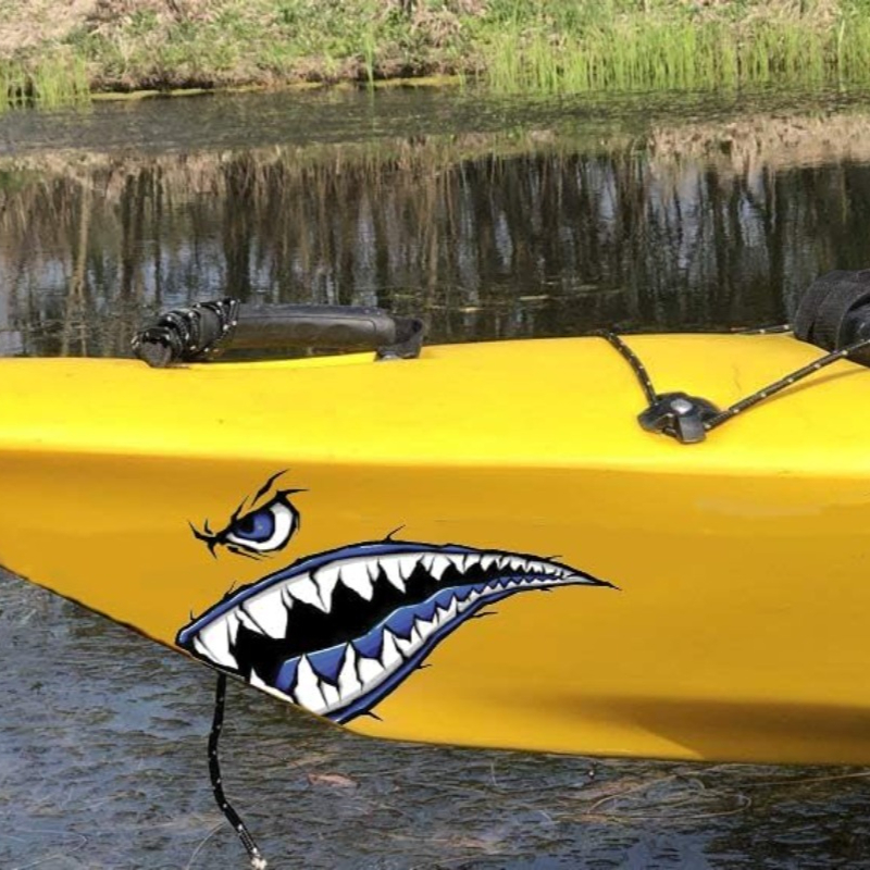 2 Buah Stiker Perahu Mulut Gig - Fishing Boat Paddle ulasan dan harga