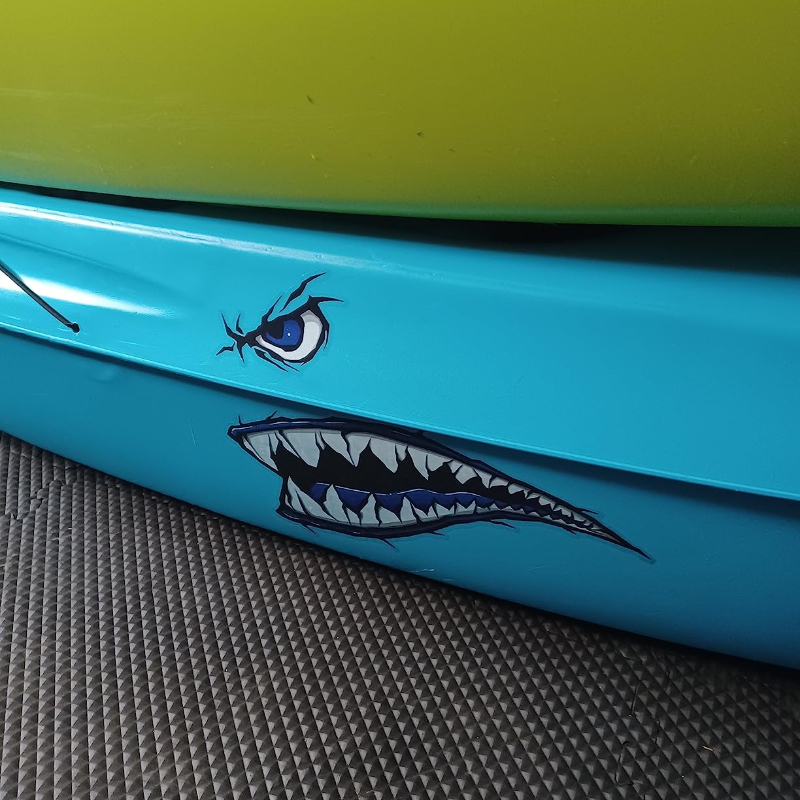 2 Buah Stiker Perahu Mulut Gig - Fishing Boat Paddle ulasan dan harga